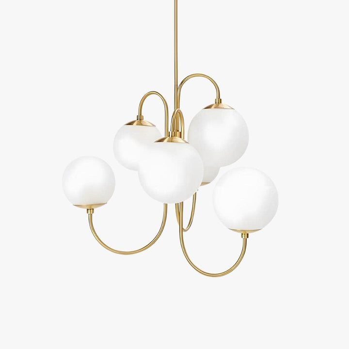 Gooseneck Chandelier – Elegant Wrought Iron & Glass Lighting | Vinlighting | Vinlighting