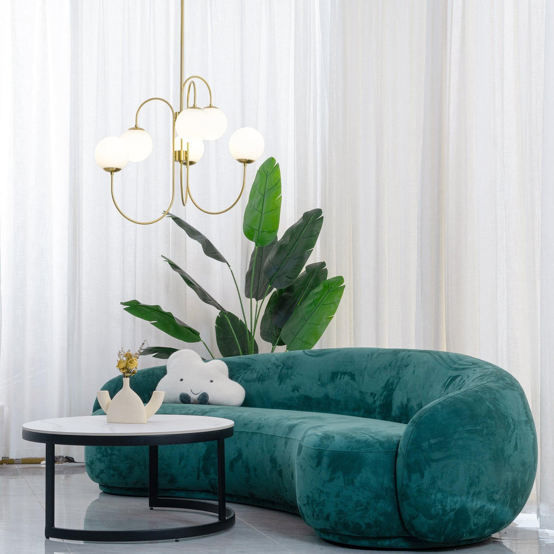Gooseneck Chandelier – Elegant Wrought Iron & Glass Lighting | Vinlighting | Vinlighting
