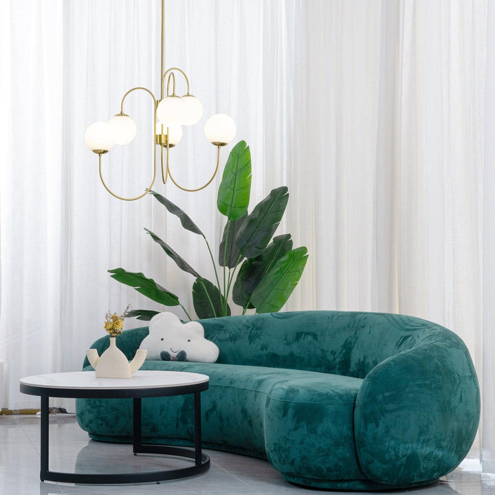 Gooseneck Chandelier – Elegant Wrought Iron & Glass Lighting | Vinlighting | Vinlighting