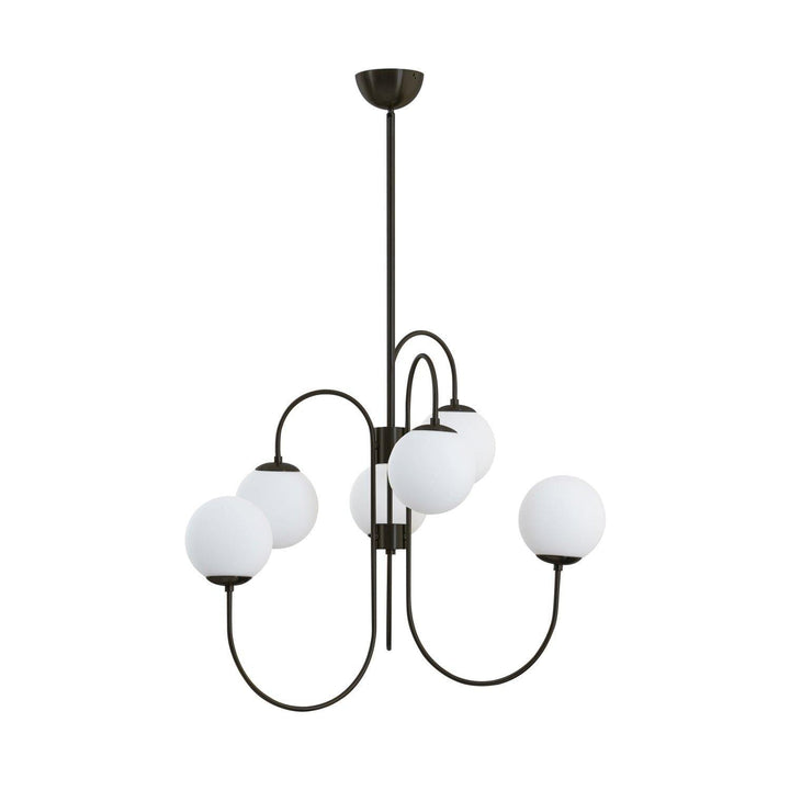 Gooseneck Chandelier – Elegant Wrought Iron & Glass Lighting | Vinlighting | Vinlighting