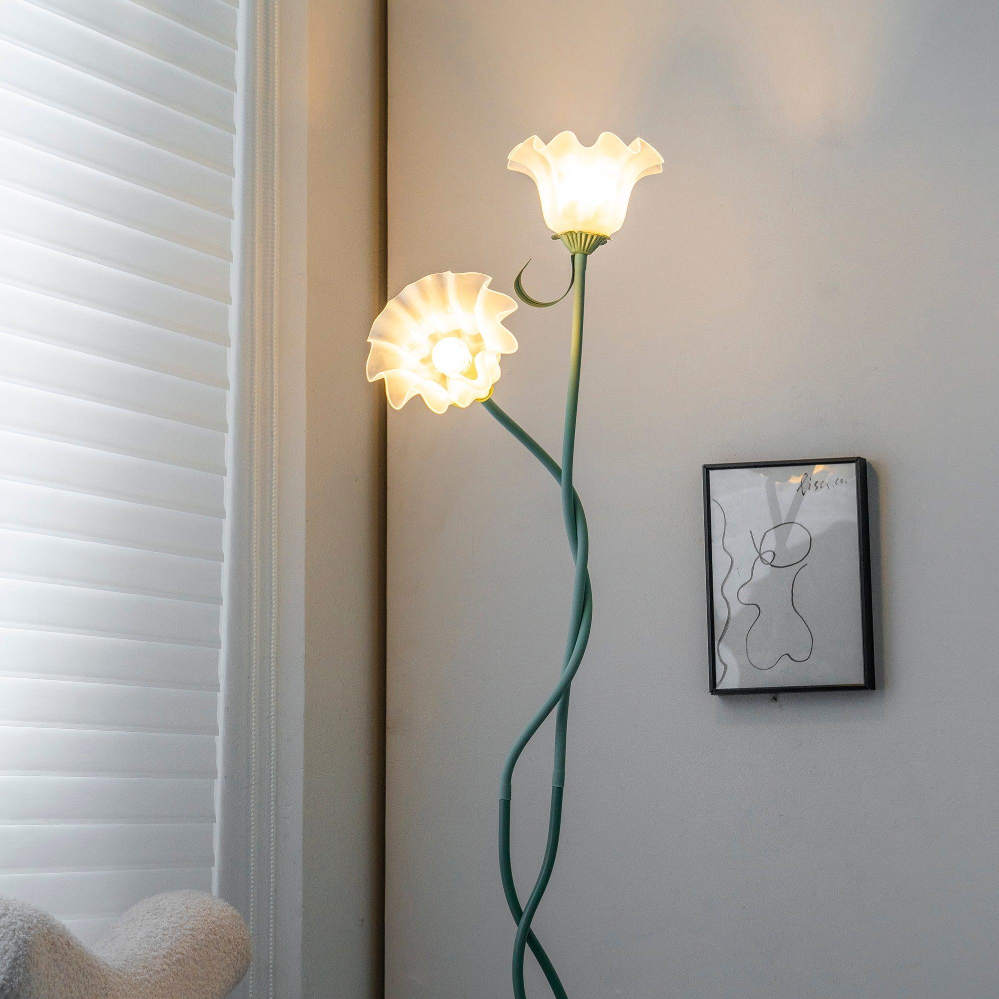 Green Flowers Floor Lamp - Vinlighting