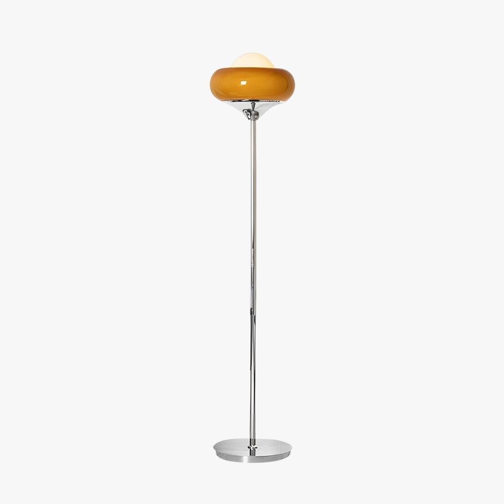 Guzzini Floor Lamp - Chrome & Plexiglass Globe, Vintage Modern Design | Vinlighting | Vinlighting