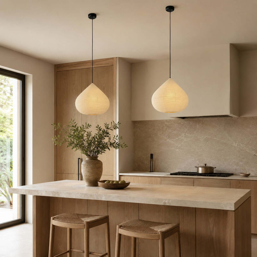 Harumi Pendant Light | japanese Paper Light for Dining Tables