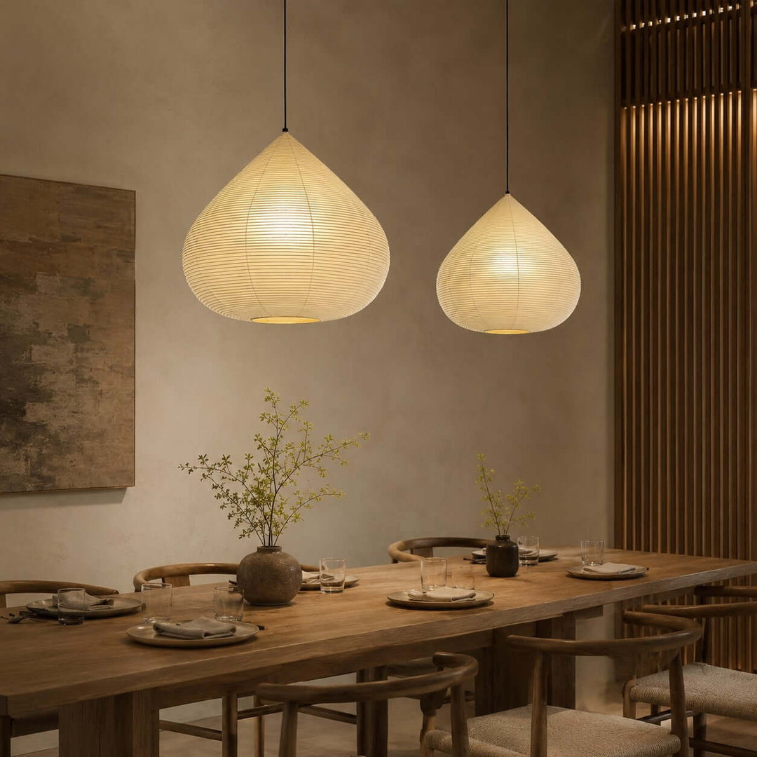 Harumi Pendant Light | japanese Paper Light for Dining Tables