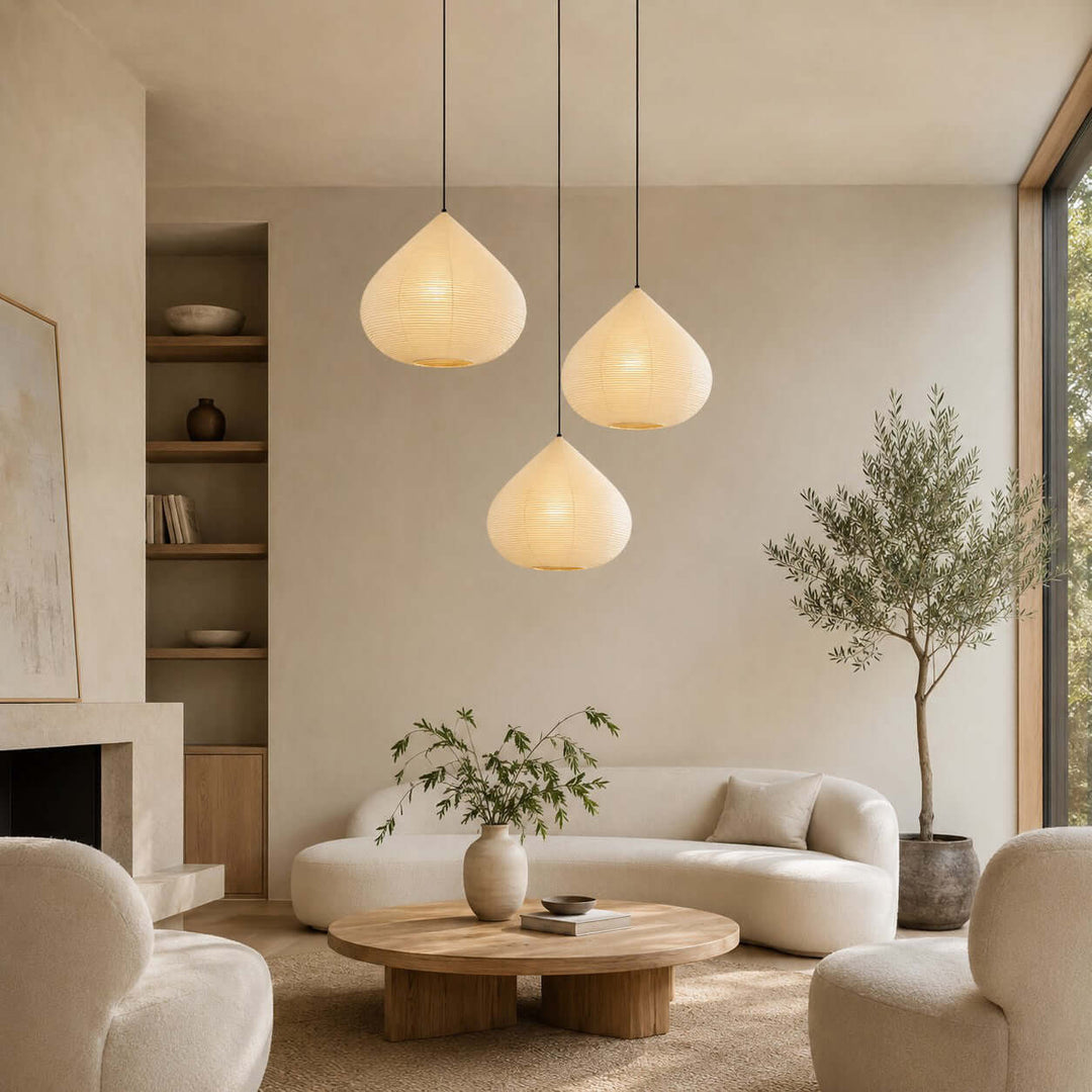 Harumi Pendant Light | japanese Paper Light for Dining Tables