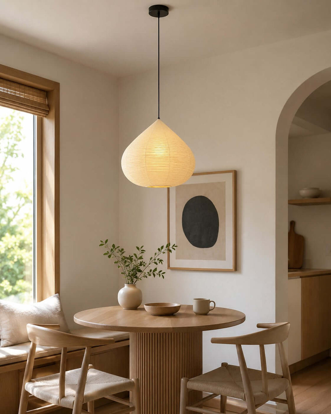 Harumi Pendant Light | japanese Paper Light for Dining Tables