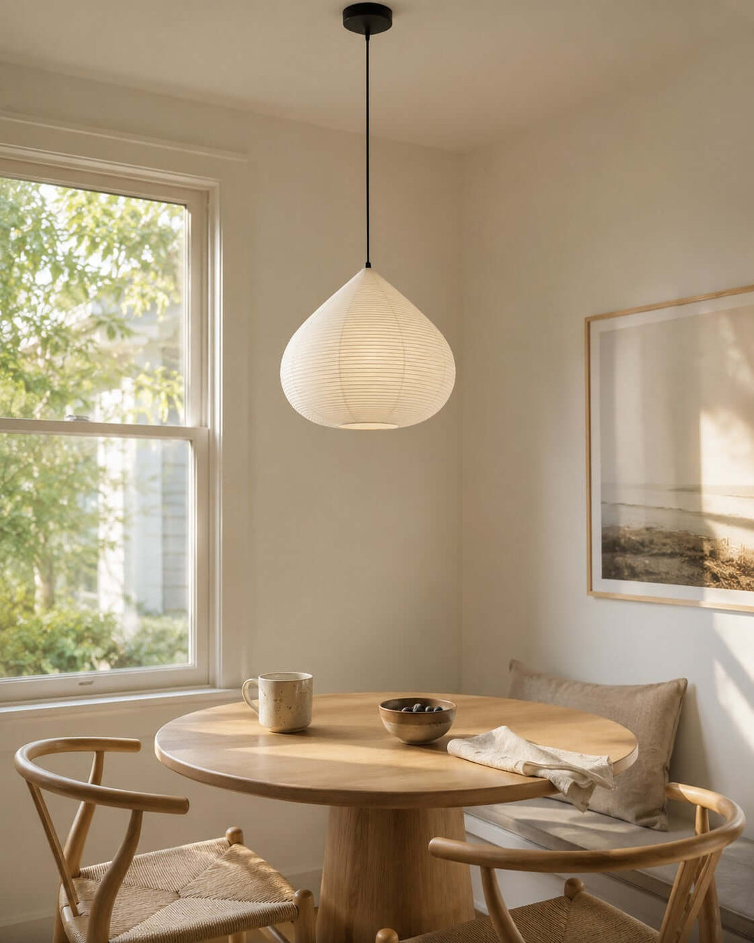 Harumi Pendant Light | japanese Paper Light for Dining Tables