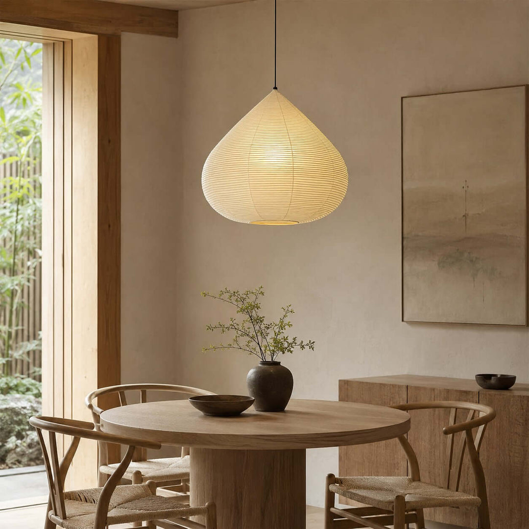 Harumi Pendant Light | japanese Paper Light for Dining Tables