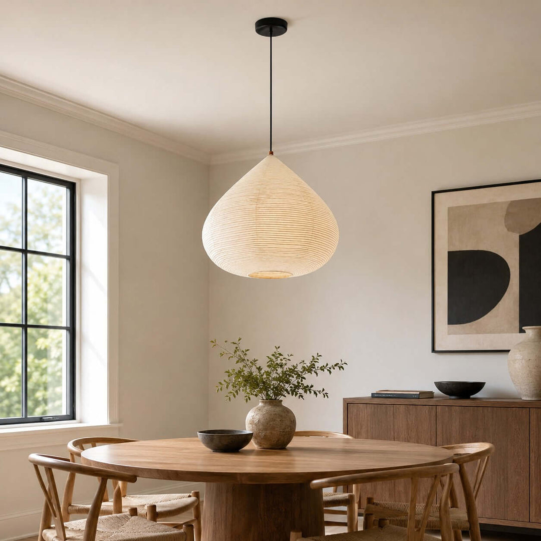 Harumi Pendant Light | japanese Paper Light for Dining Tables