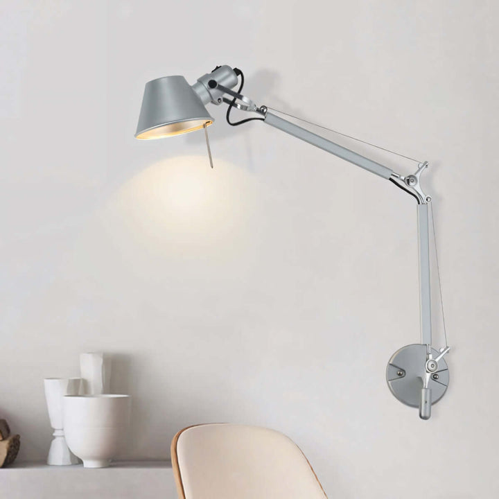 Hexauro Wall Sconce – Simple Unique Industrial Reading Lamp