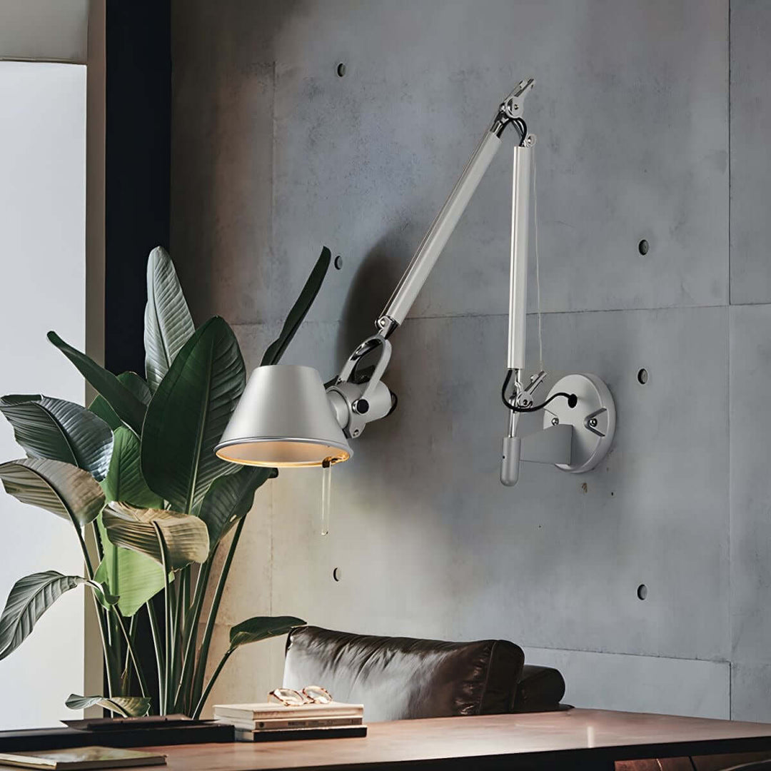 Hexauro Wall Sconce – Simple Unique Industrial Reading Lamp