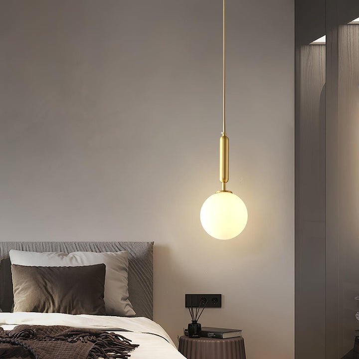 Holly Bar Pendant Light | Modern Glass & Brass Hanging for Bathroom | Vinlighting | Vinlighting