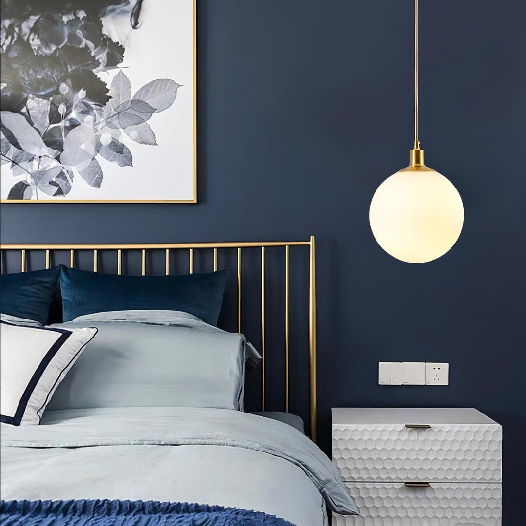 Holly Bar Pendant Light | Modern Glass & Brass Hanging for Bathroom | Vinlighting | Vinlighting