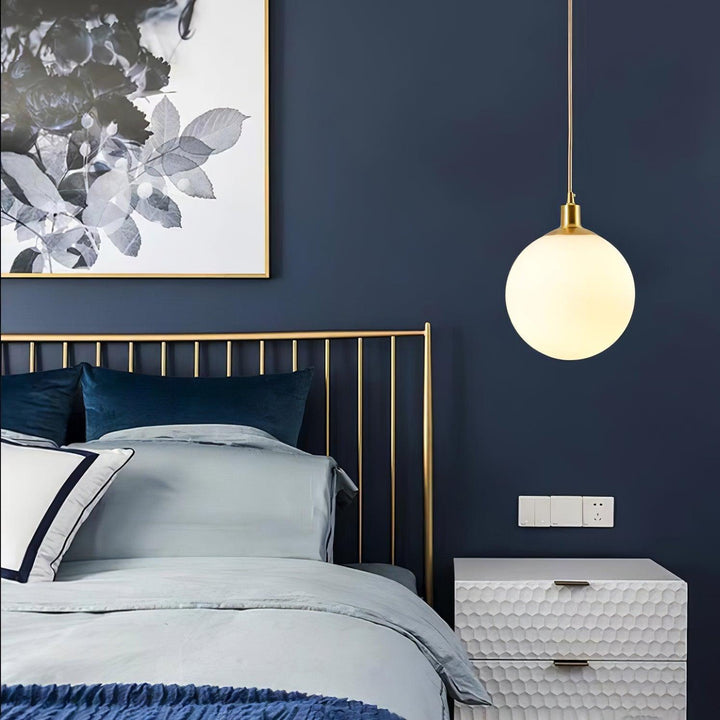 Holly Bar Pendant Light | Modern Glass & Brass Hanging for Bathroom | Vinlighting | Vinlighting