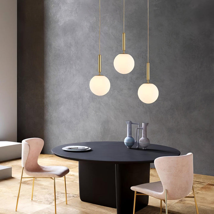 Holly Bar Pendant Light | Modern Glass & Brass Hanging for Bathroom | Vinlighting | Vinlighting