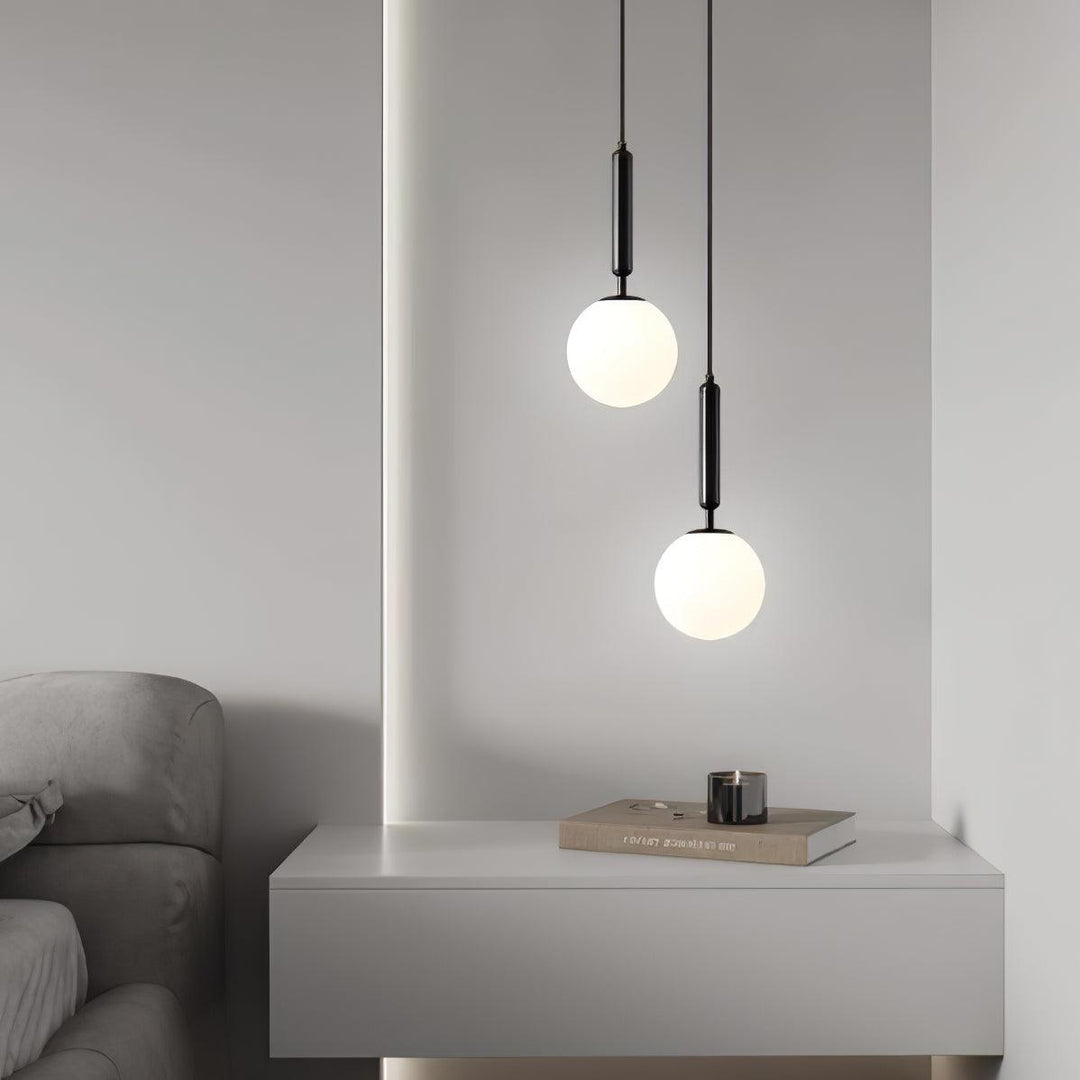 Holly Bar Pendant Light | Modern Glass & Brass Hanging for Bathroom | Vinlighting | Vinlighting