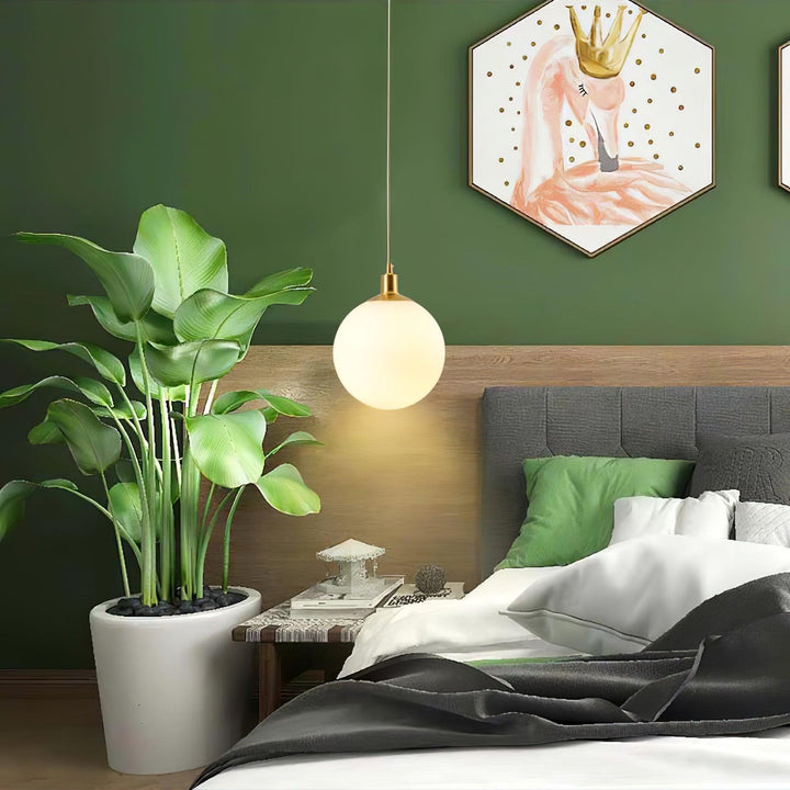 Holly Bar Pendant Light | Modern Glass & Brass Hanging for Bathroom | Vinlighting | Vinlighting