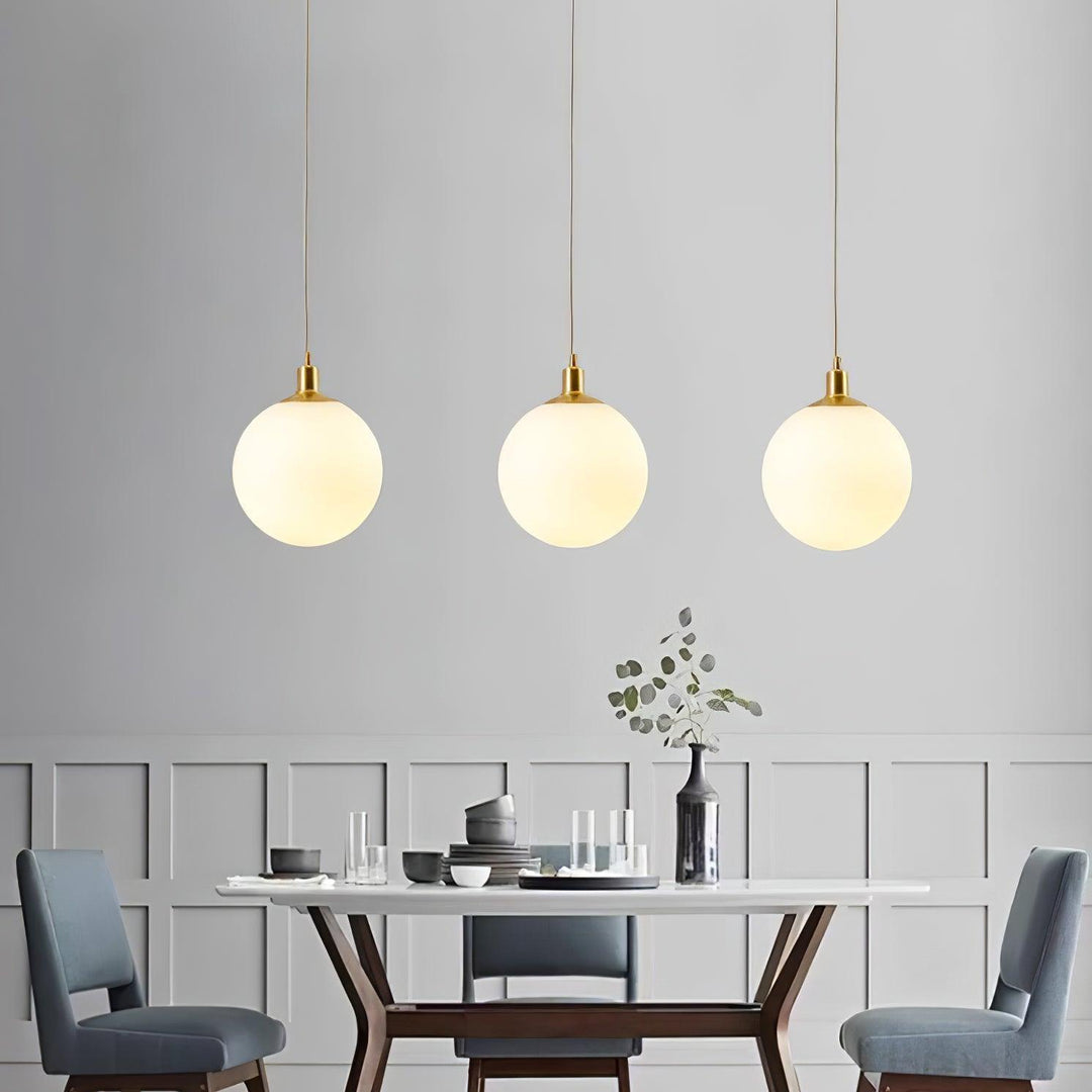 Holly Bar Pendant Light | Modern Glass & Brass Hanging for Bathroom | Vinlighting | Vinlighting