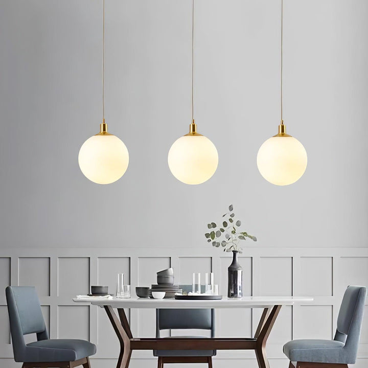Holly Bar Pendant Light | Modern Glass & Brass Hanging for Bathroom | Vinlighting | Vinlighting