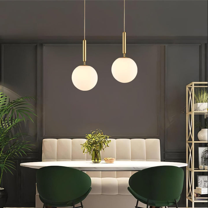 Holly Bar Pendant Light | Modern Glass & Brass Hanging for Bathroom | Vinlighting | Vinlighting
