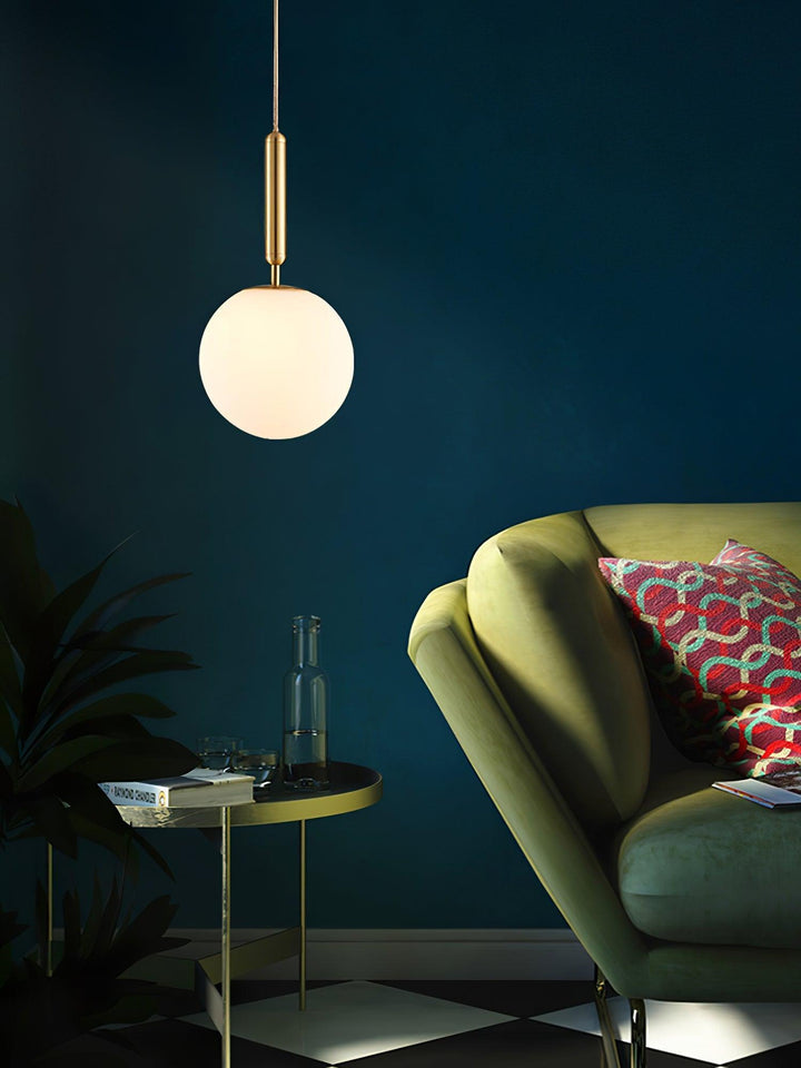 Holly Bar Pendant Light | Modern Glass & Brass Hanging for Bathroom | Vinlighting | Vinlighting