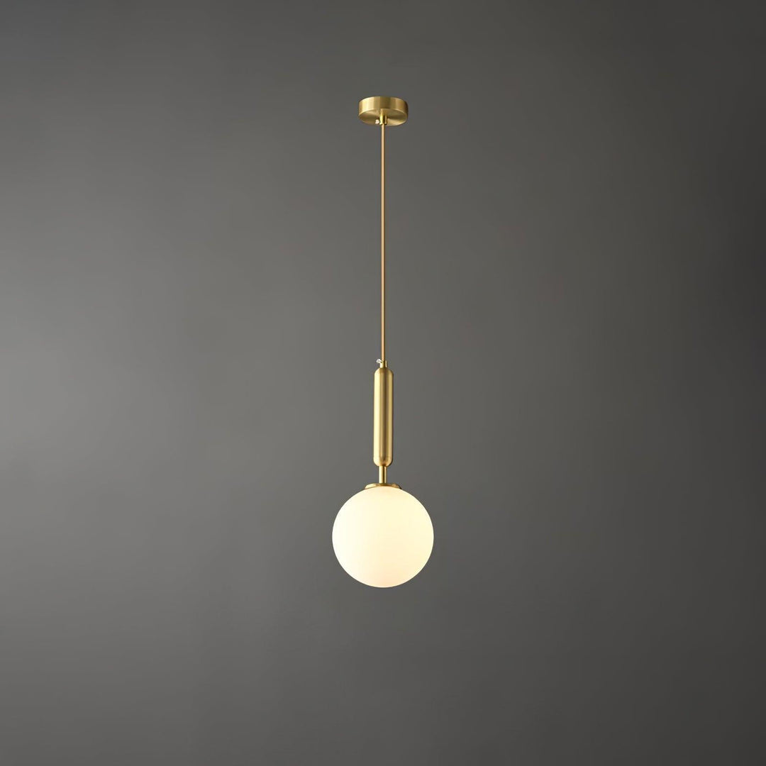 Holly Bar Pendant Light | Modern Glass & Brass Hanging for Bathroom | Vinlighting | Vinlighting