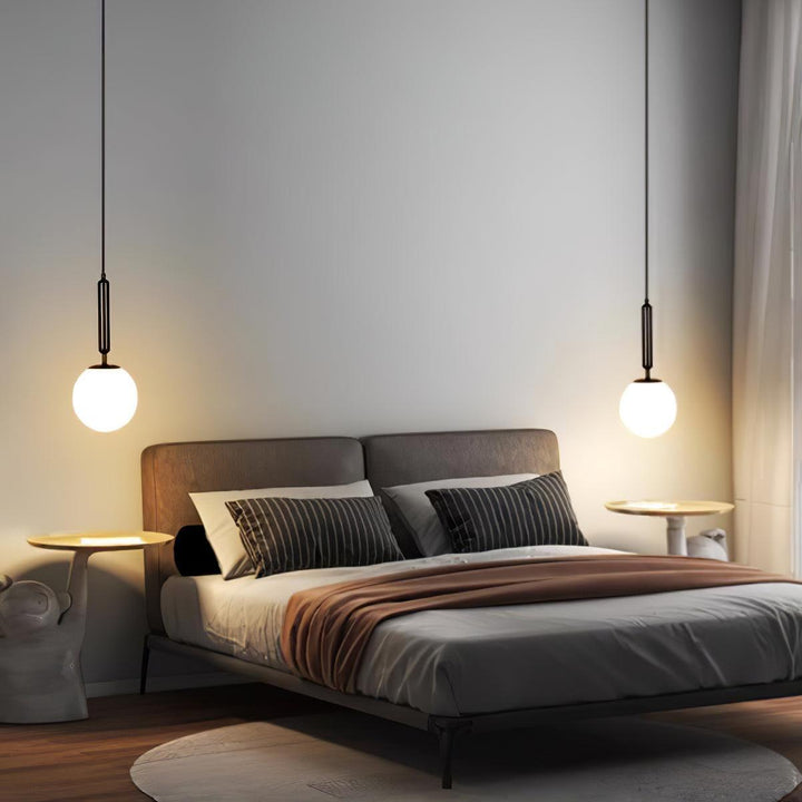 Holly Bar Pendant Light | Modern Glass & Brass Hanging for Bathroom | Vinlighting | Vinlighting