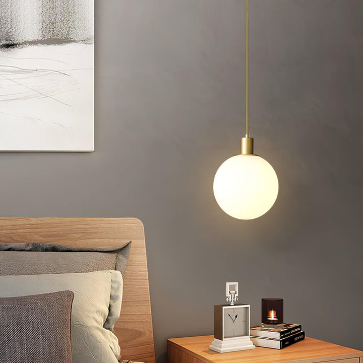 Holly Bar Pendant Light | Modern Glass & Brass Hanging for Bathroom | Vinlighting | Vinlighting