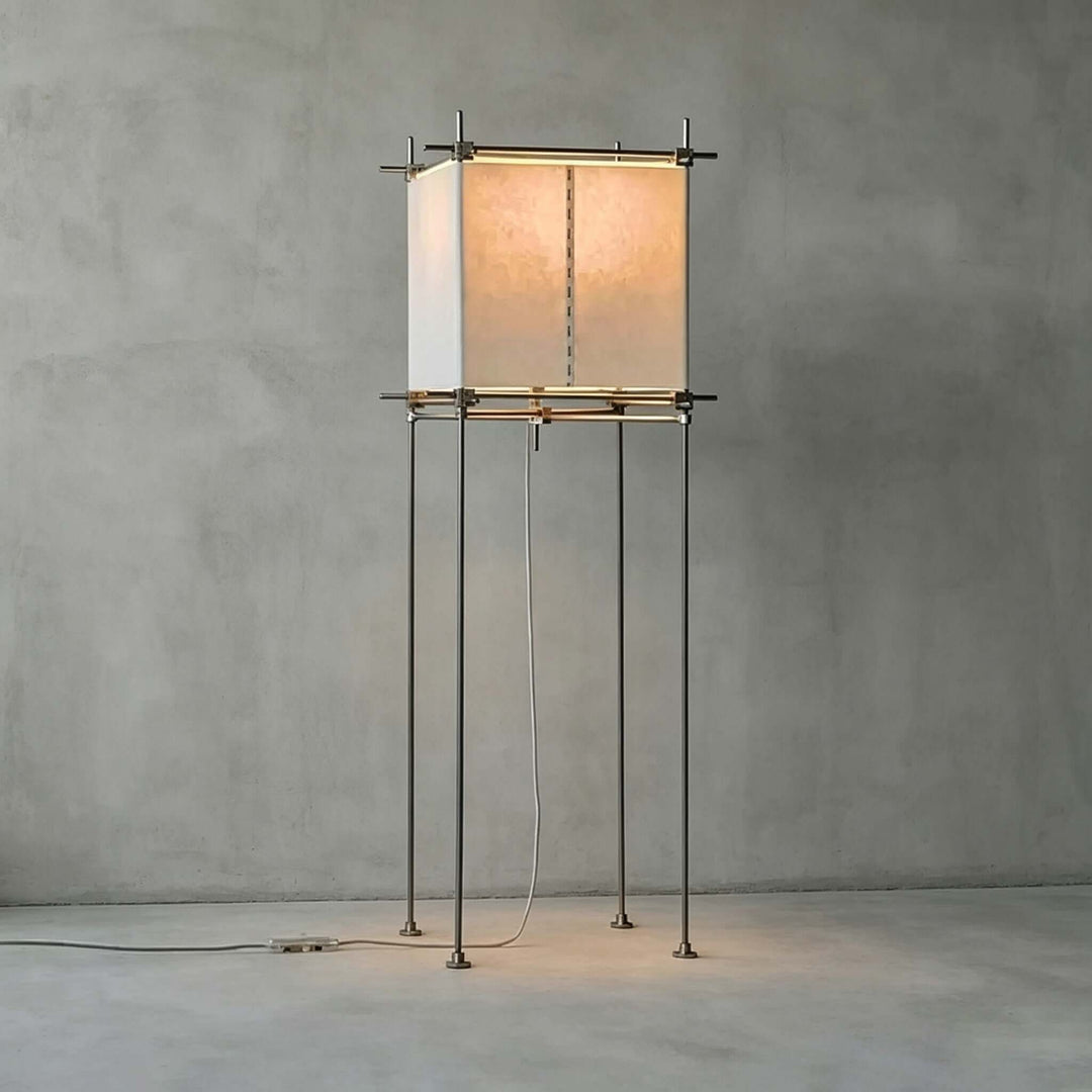 Hoshira Floor Lamp - Minimalist Paper Cube Standing Lamp | Vinlighting