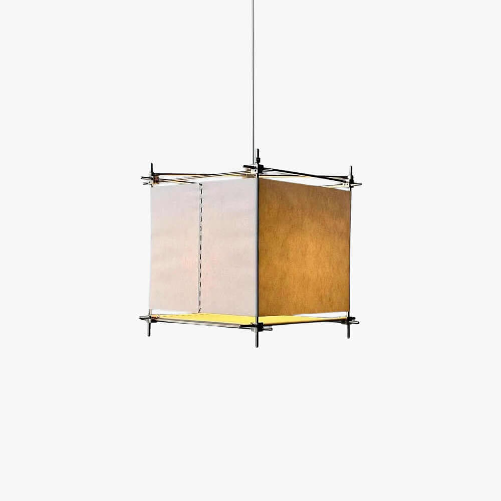 Hoshira Pendant Light - Japandi Cube Paper Lantern Pendant Light | Vinlighting