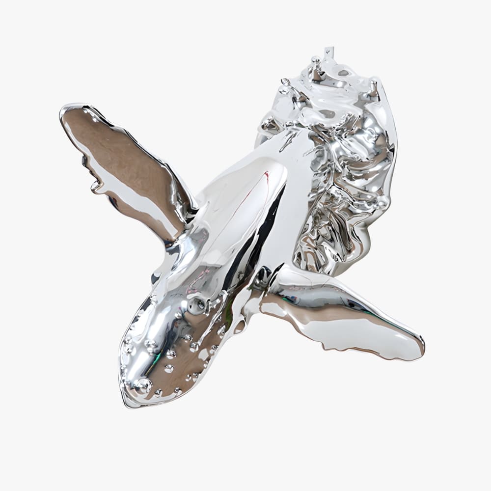 Humpback Whale Art Sculpture – Creative Resin Living Room Decor