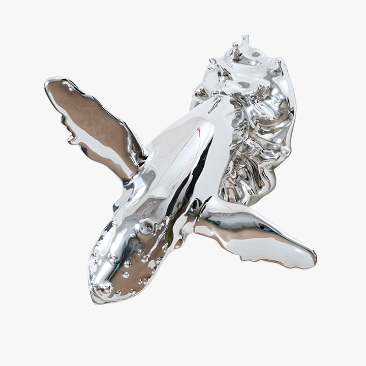 Humpback Whale Art Sculpture – Creative Resin Living Room Decor