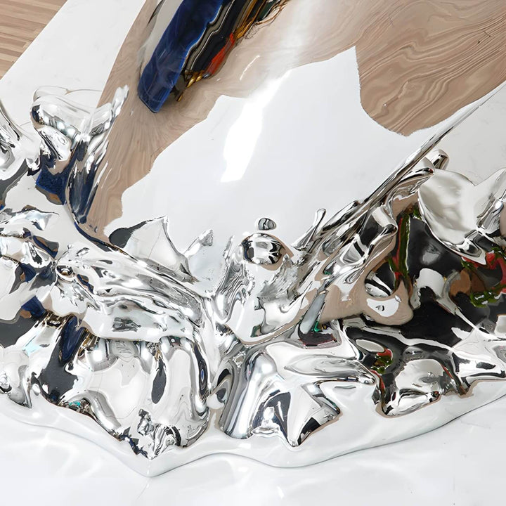 Humpback Whale Art Sculpture – Creative Resin Living Room Decor