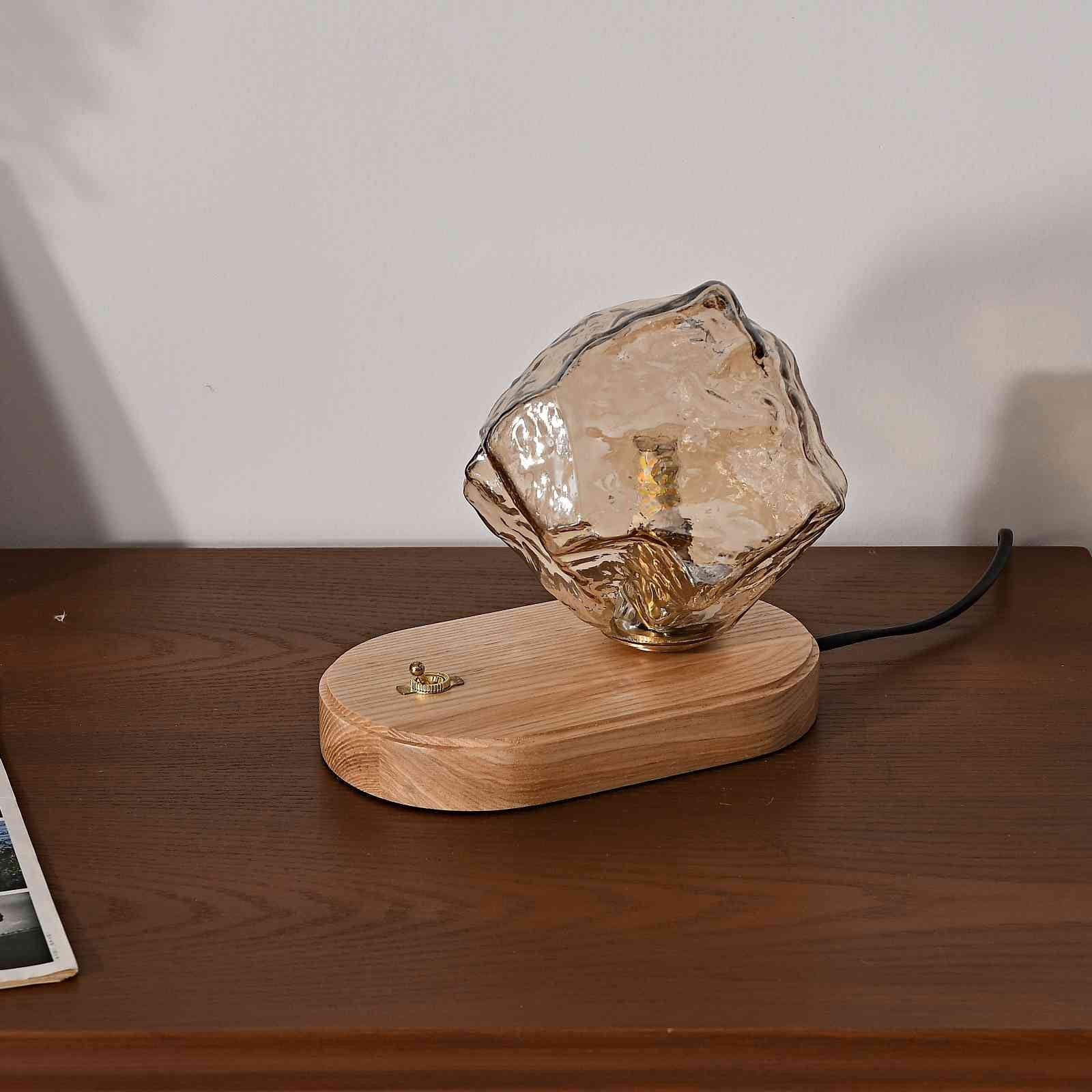 Ice Stone Glass Table Lamp