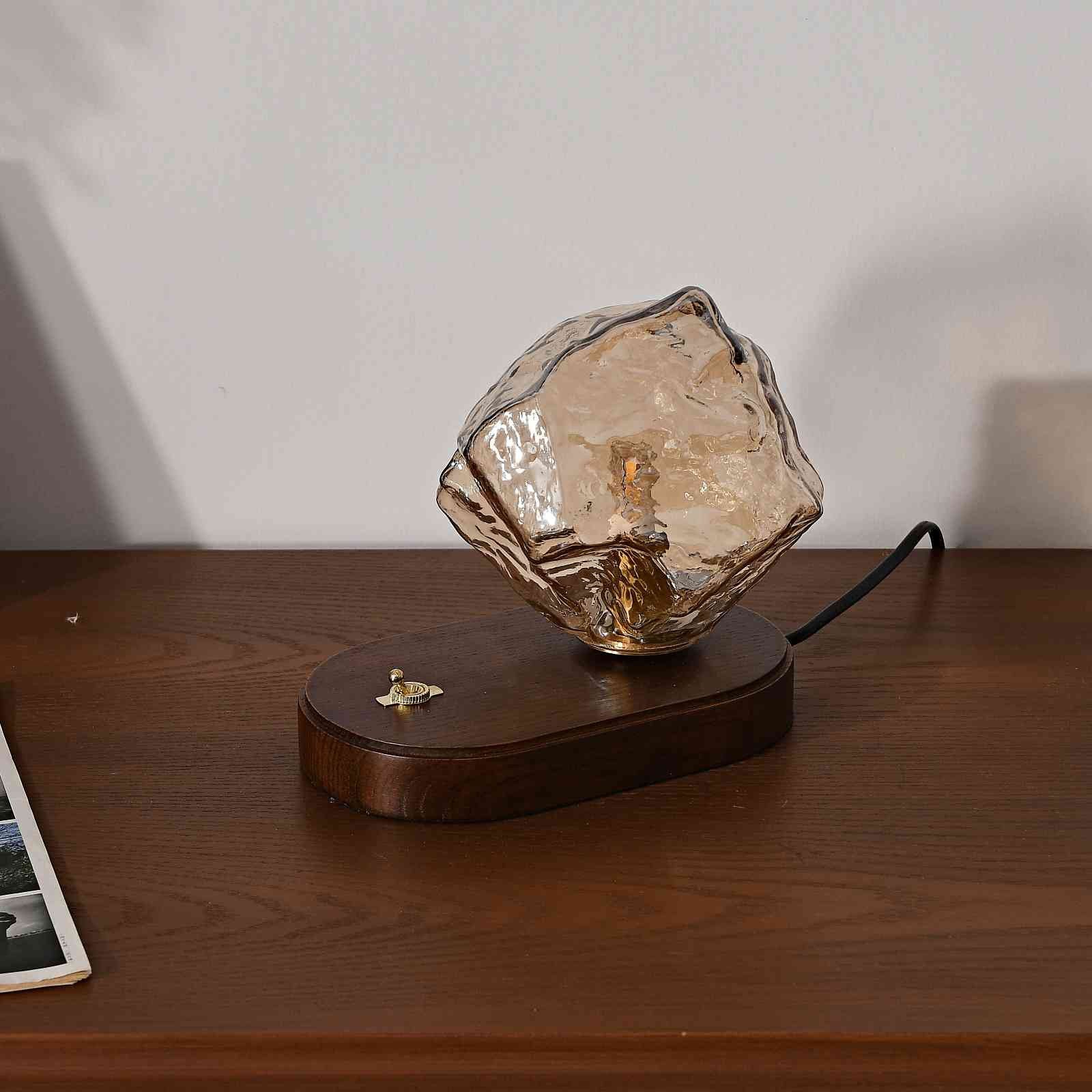 Ice Stone Glass Table Lamp