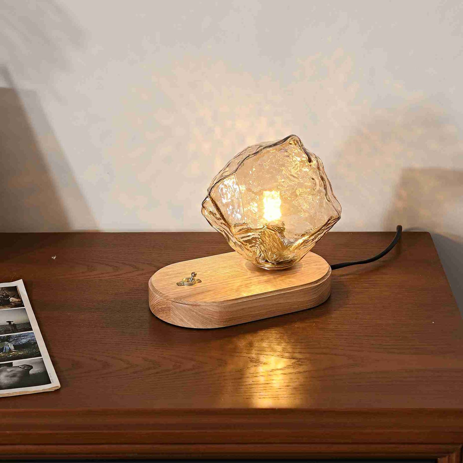 Ice Stone Glass Table Lamp