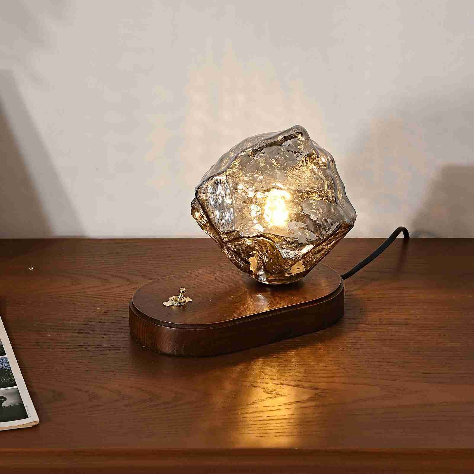 Ice Stone Glass Table Lamp