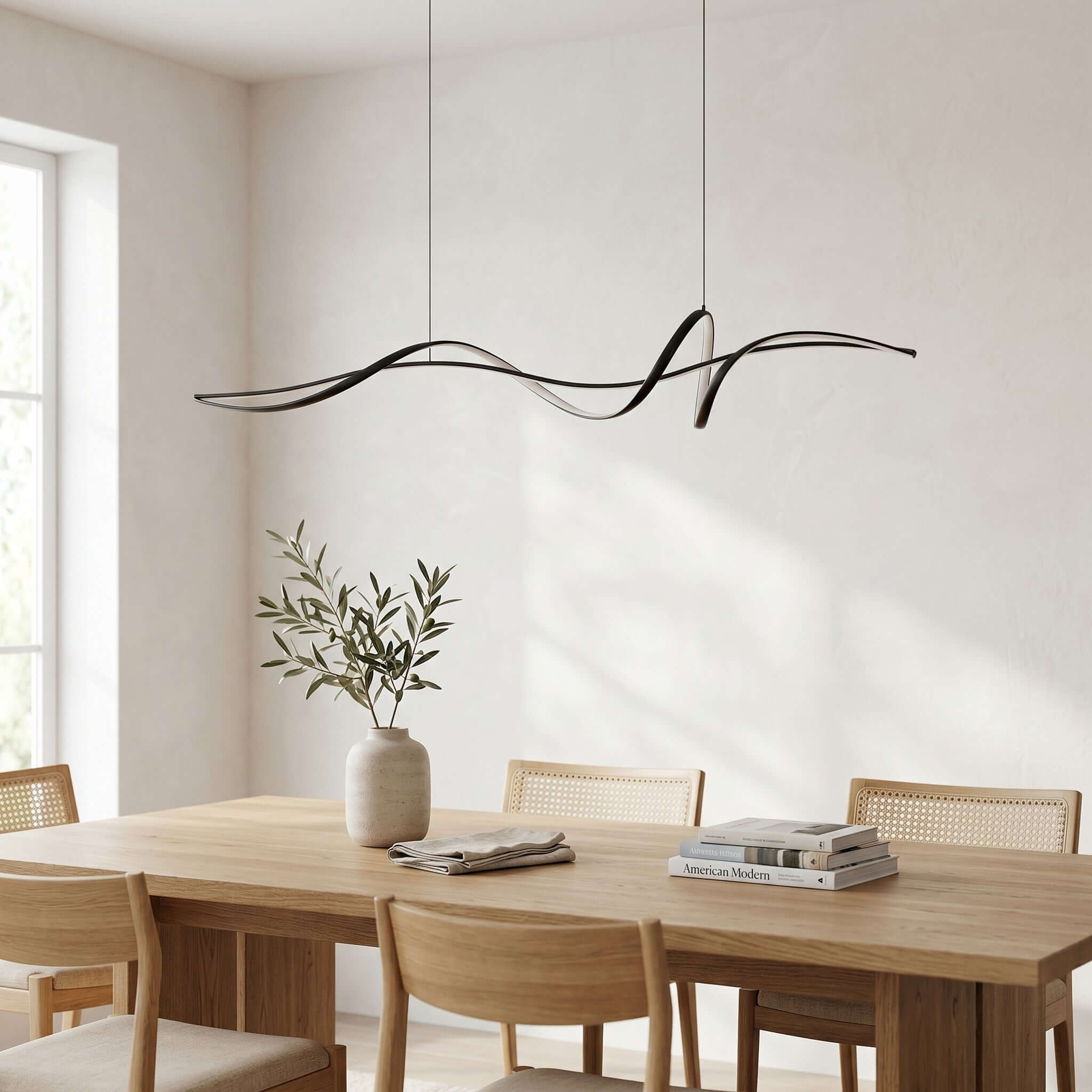 Inari Line Chandelier – Modern Minimalist Design for Dining Rooms