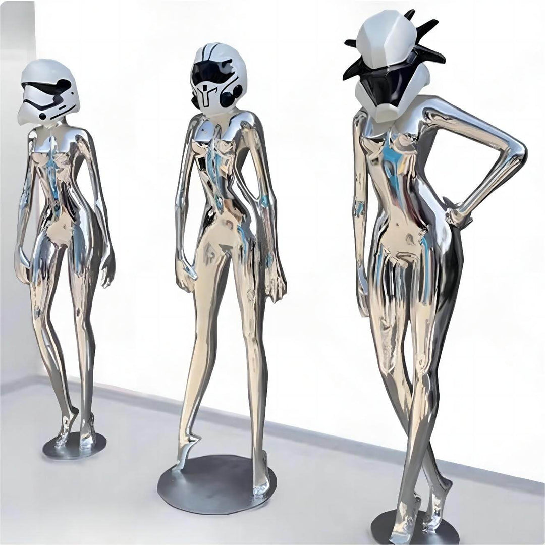 Interstellar Goddess Resin Sculpture Art Deco Floor Lamp