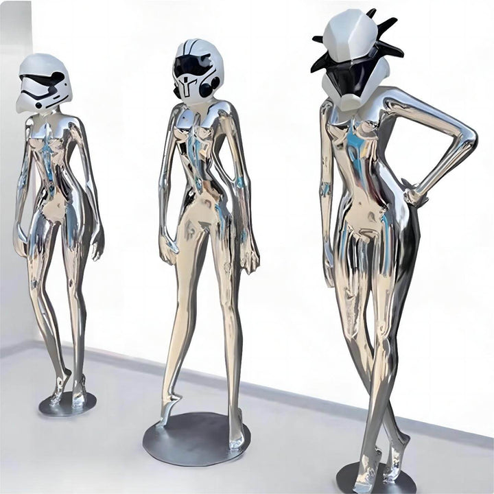 Interstellar Goddess Resin Sculpture Art Deco Floor Lamp