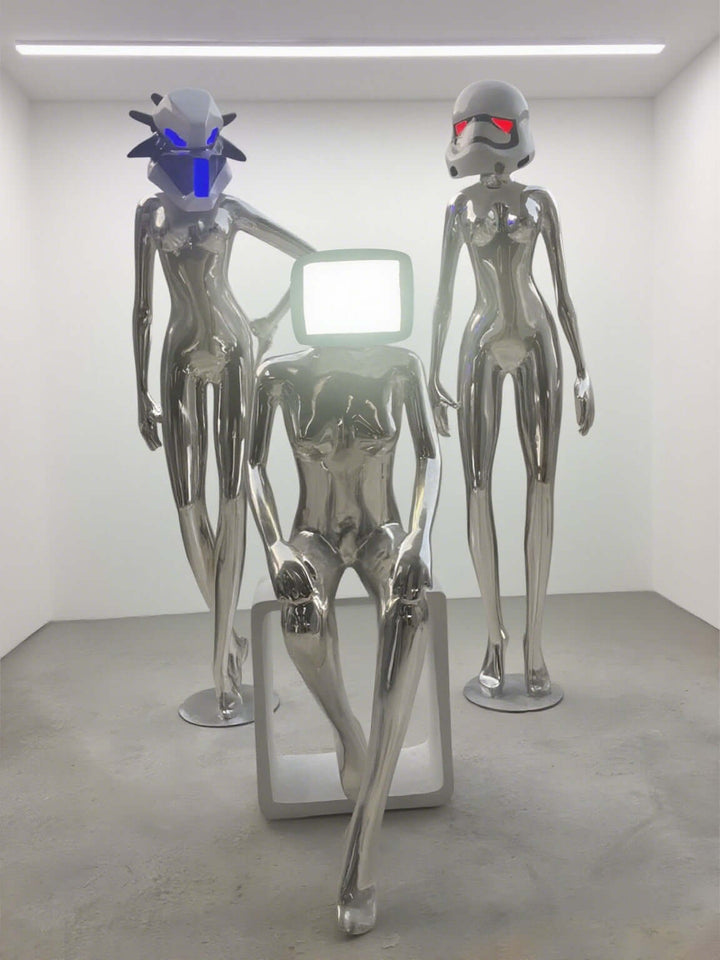 Interstellar Goddess Resin Sculpture Art Deco Floor Lamp