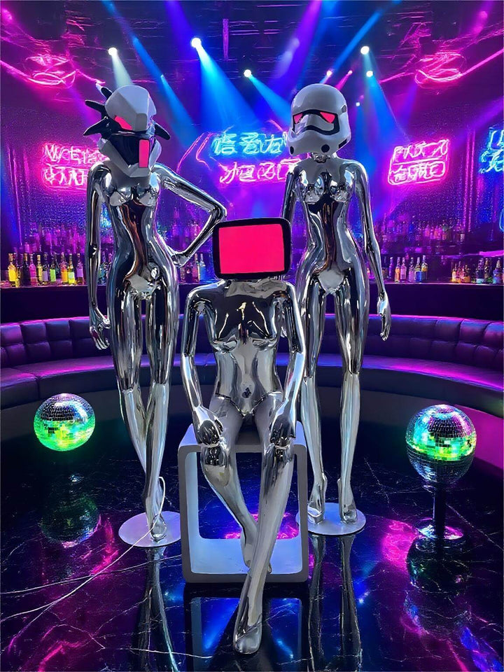 Interstellar Goddess Resin Sculpture Art Deco Floor Lamp