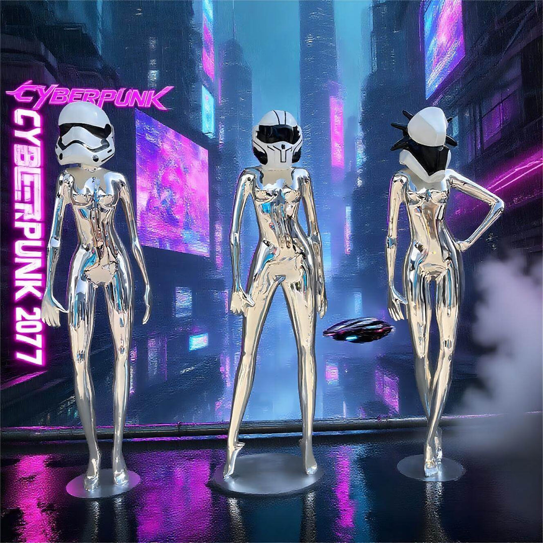 Interstellar Goddess Resin Sculpture Art Deco Floor Lamp