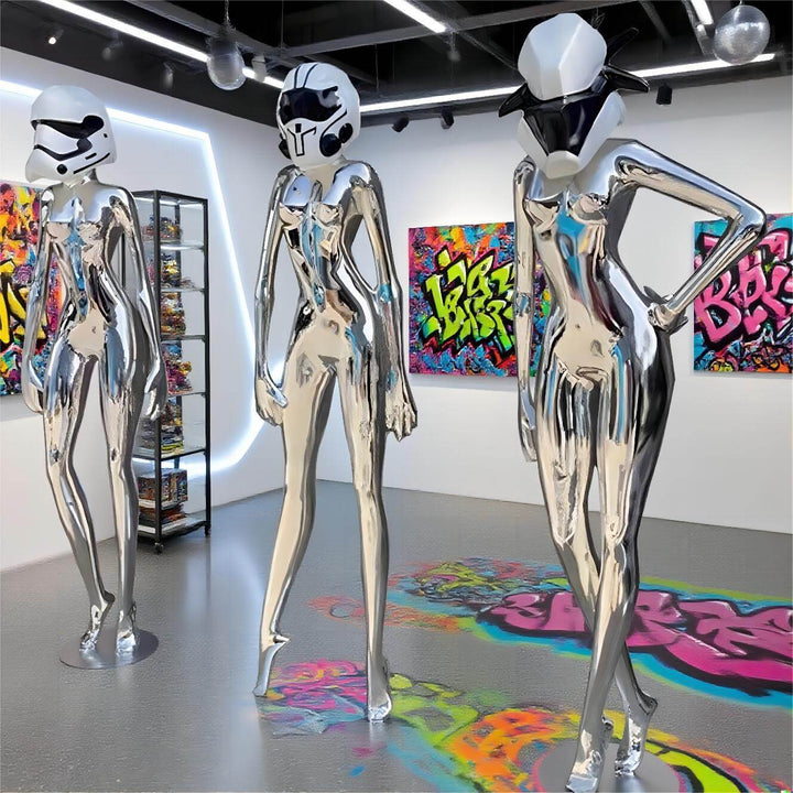 Interstellar Goddess Resin Sculpture Art Deco Floor Lamp