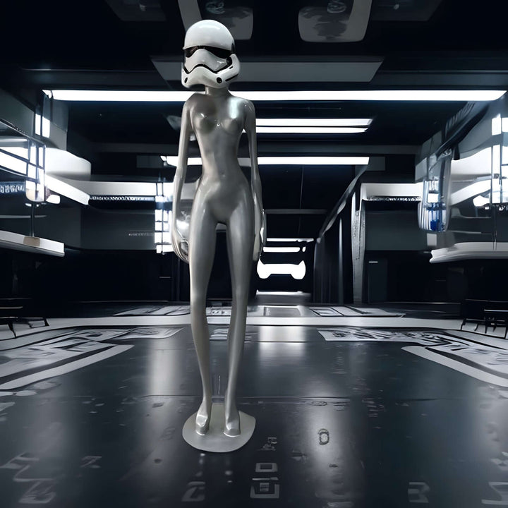 Interstellar Goddess Resin Sculpture Art Deco Floor Lamp