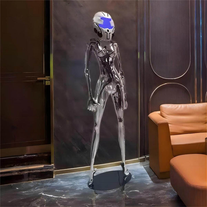 Interstellar Goddess Resin Sculpture Art Deco Floor Lamp
