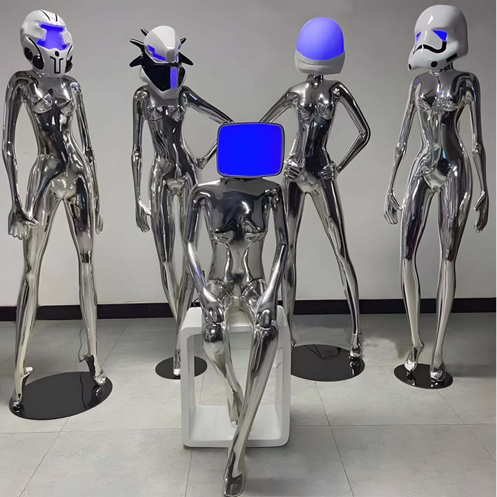 Interstellar Goddess Resin Sculpture Art Deco Floor Lamp