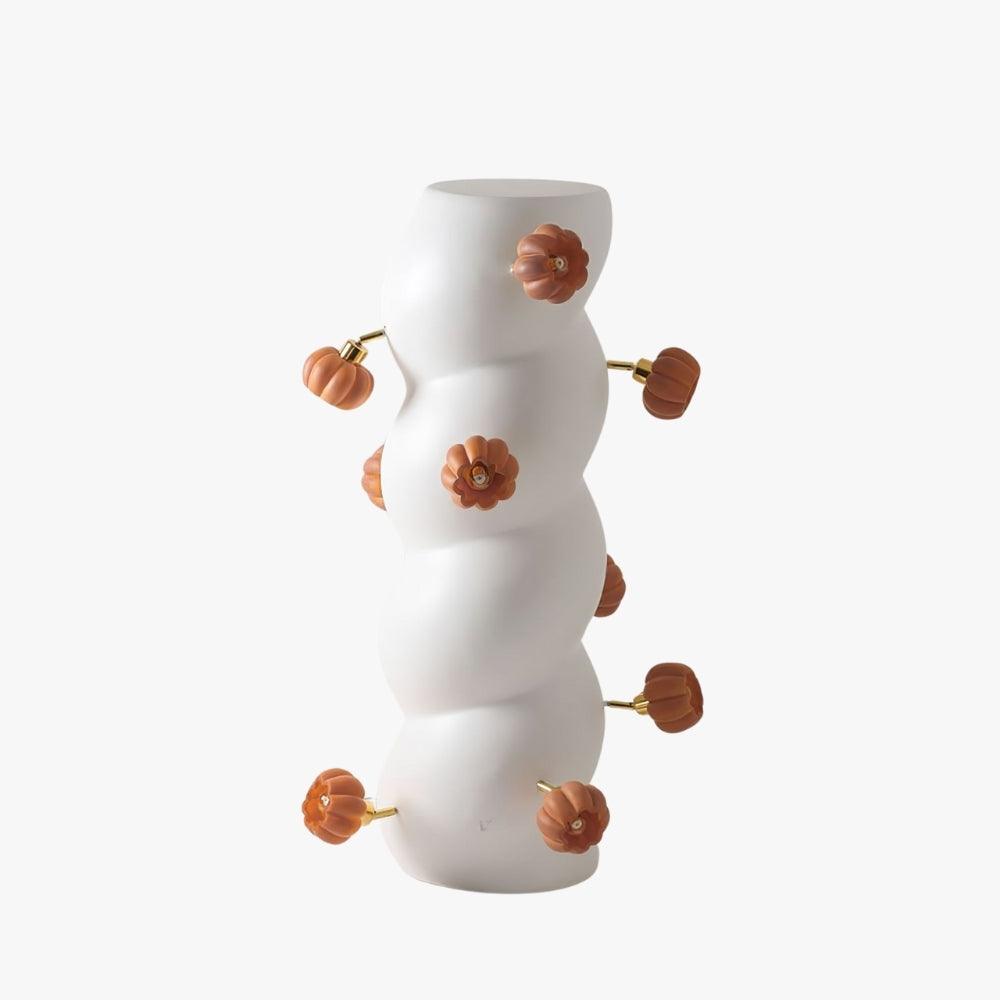 Isobel Floor Lamp - Woven Drum Shade & Resin Neck, Elegant Lighting | Vinlighting | Vinlighting