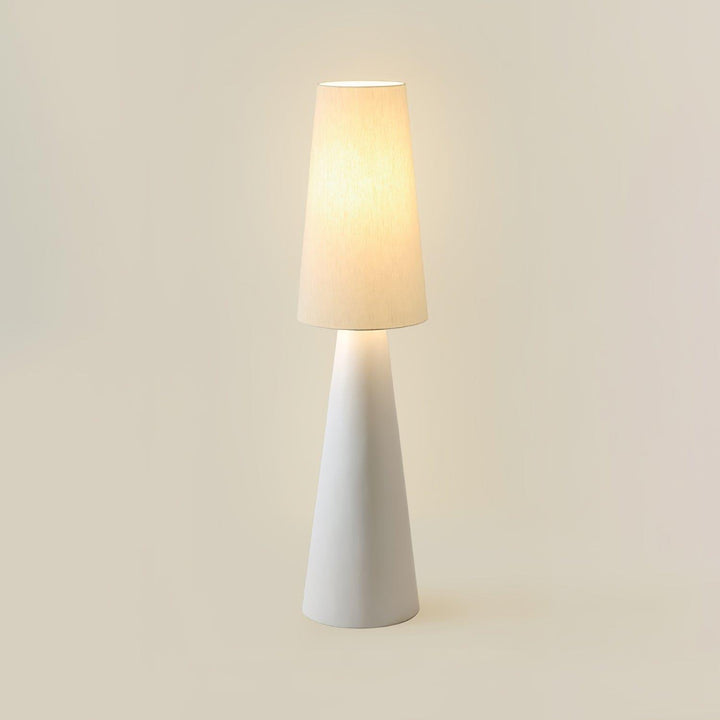 Isobel Floor Lamp - Woven Drum Shade & Resin Neck, Elegant Lighting | Vinlighting | Vinlighting
