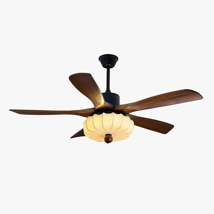 Jevaric Ceiling Fan Light B – Modern French Wood Fan Light
